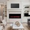 Hastings Home Electric Fireplace Wall Mounted, Color Changing LED Flame and Remote, 50 Inch, (Black) 284253LEK - alternate 3